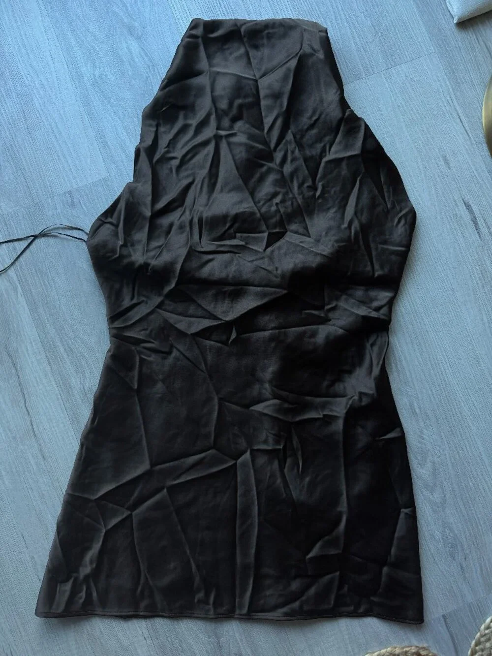 Zara Satin Effect Short Dress in Brown Size XS, S, M and L — brand new with tags - Picture 8 of 12